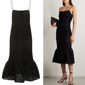 Ssense Interior The Esther black lace Midi Dress 2